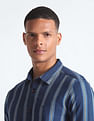 Flying Machine Vertical Stripe Waffle Shirt