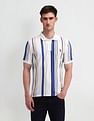 U.S. Polo Assn. Denim Co. Muscle Fit Vertical Striped Polo Shirt