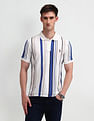U.S. Polo Assn. Denim Co. Muscle Fit Vertical Striped Polo Shirt