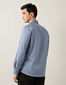 Arrow Solid Manhattan Slim Fit Autopress Shirt