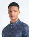 Flying Machine Button-Down Collar Floral Shirt