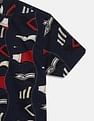 Tommy Hilfiger Kids Boys Printed Regular-Fit Cotton Shirt