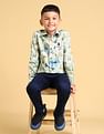 U.S. Polo Assn. Kids Boys Regular Fit Floral Boys Shirt