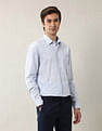 Arrow Textured Manhattan Slim Fit Ceremonial Shirt