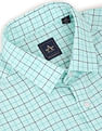 Arrow Cutaway Collar Grid Tattersall Check Shirt