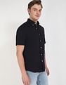 Tommy Hilfiger Solid Regular-Fit Cotton Shirt