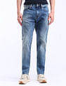 Flying Machine Slash Slim Tapered Stone Wash Jeans