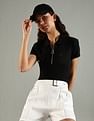 Tommy Hilfiger Solid Regular Fit Cotton Polo T-Shirt