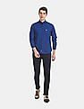 U.S. Polo Assn. Button Down Collar Solid Casual Shirt