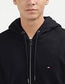 Tommy Hilfiger Flag Logo Zip Through Hooded Sweatshirt