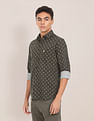 U.S. Polo Assn. Spread Collar Printed Casual Shirt