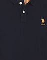 U.S. Polo Assn. Men Navy Solid Polo T-Shirt