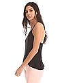Aeropostale Lace Back Solid Tank Top