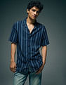 Flying Machine Vertical Striped Original Cuban Shirt