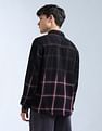 Flying Machine Tartan Checked Pure Cotton Shacket
