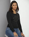 Tommy Hilfiger Luna Embroidered Logo Cotton Sweater