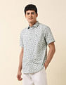 U.S. Polo Assn. Tailored Fit Geometric Printed Shirt