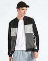 Flying Machine Heathered Panelled Sweatshirt