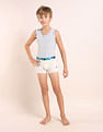 USPA Innerwear Boys Mid Rise Cotton Spandex Trunks - Pack Of 5
