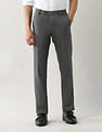 Arrow Solid Regular Fit Trousers