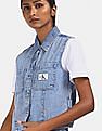 Calvin Klein Sleeveless Archive Denim Shirt
