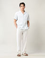 Arrow Textured Relaxed Fit Cuban Shirt