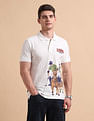 U.S. Polo Assn. Denim Co. Brand Printed Pure Cotton Polo Shirt