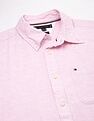Tommy Hilfiger Solid Regular-Fit Cotton Shirt