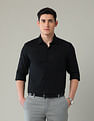 Arrow Iconic Textured Manhattan Slim Fit Shirt