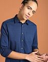 Flying Machine Patterned Print Twill Cotton Shirt