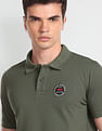 Flying Machine Appliqued Pique Polo Shirt