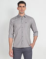 Arrow Sports Vertical Stripe Manhattan Slim Fit Shirt