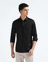 Flying Machine Sateen Cotton Slim Fit Shirt