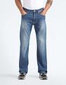 Flying Machine Bruce Relax Bootcut Fit Whiskered Jeans