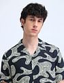 Flying Machine Abstract Pattern Regular Shirt