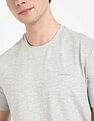 Calvin Klein Jeans Comfortable Grey Solid T-Shirt