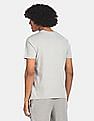 Aeropostale Men Light Grey Graphic Print Heathered T-Shirt