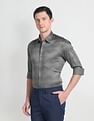 Arrow Newyork Cutaway Collar Geometric Pattern Shirt