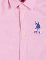 U.S. Polo Assn. Kids Boys Oxford Solid Shirt
