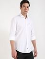 Tommy Hilfiger Logo Solid Regular-Fit Oxford Woven Shirt