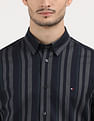 Tommy Hilfiger Twill Multi Striped Regular Fit Shirt