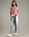 Tommy Hilfiger Solid Slim Fit Cotton T-Shirt