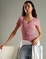 Tommy Hilfiger Solid Slim Fit Cotton T-Shirt