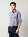 Arrow Newyork Pinstriped Slim Fit Shirt
