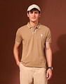U.S. Polo Assn. Solid Slim Fit Varsity Polo Shirt