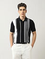 Arrow Sport Vertical Striped Regular Fit Polo Shirt
