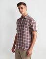 Arrow Sports Short Sleeve Tartan Check Shirt