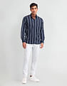 Arrow Sport Vertical Striped Tailored Fit Shirt