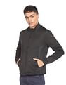 Flying Machine Solid Zip Up Panelled Polyester Jacket