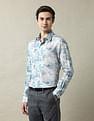 Arrow Floral Printed 1851 Linen Shirt